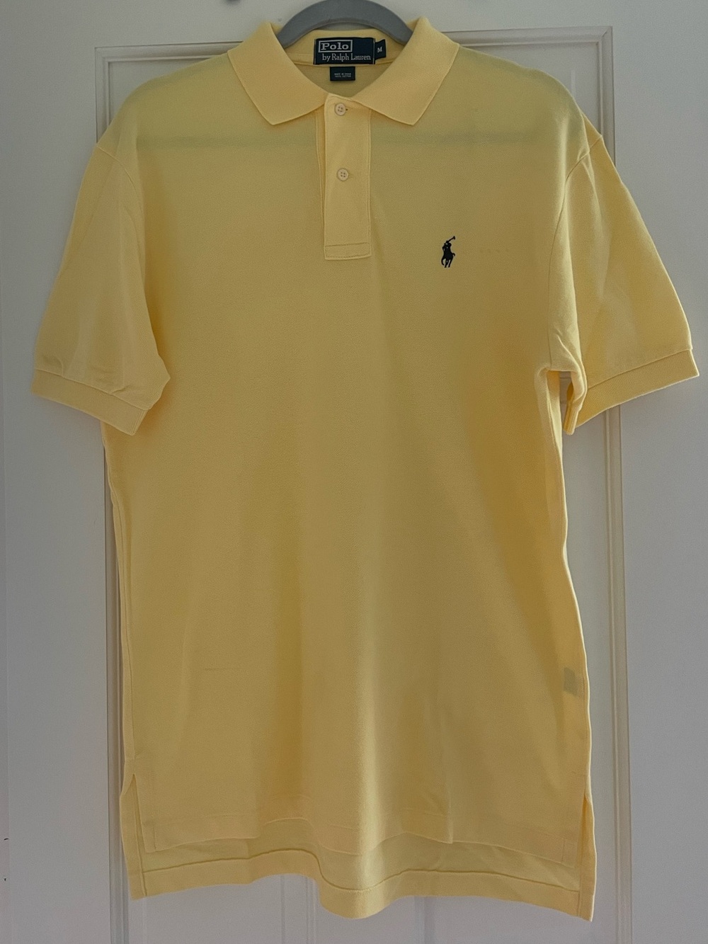 Polo by Ralph Lauren Men’s Yellow Classic Pique Polo Shirt Size Medium